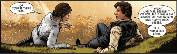 Latest Star Wars comic briefly references events of Solo as romance develops between Han and&nbsp;Leia