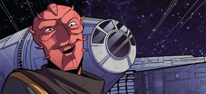 Recent comic shows how Ducain stole the Millennium Falcon from Han&nbsp;Solo