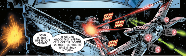 Star Wars: The Battle of Jakku comic shows Luke Skywalker and Lando Calrissian leading a New Republic fleet against an Imperial Star&nbsp;Destroyer